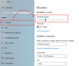 Windows Ekran Parlakl Nas L Ayarlan R Techworm