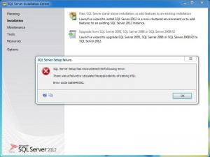 SQL Server Setup Failure | SQL Server 2012 » TechWorm