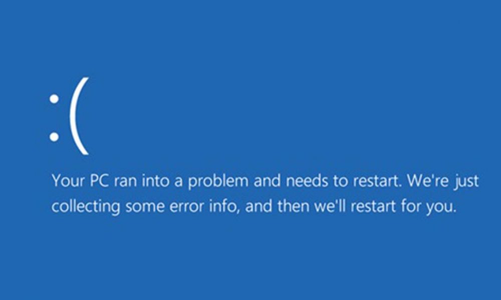 We ran into. Your PC Ran into a problem and needs to restart.