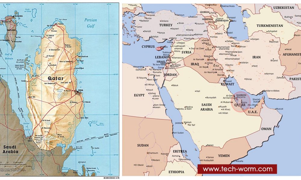 Катар карта мира