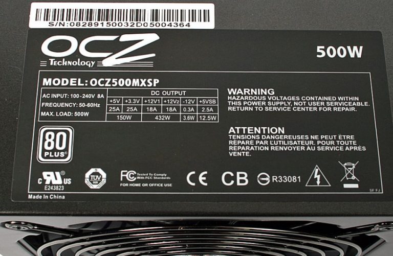 Блок питания ocz500mxsp схема